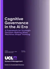 Cover of the UCL white paper Cognitive Governance in the AI Era