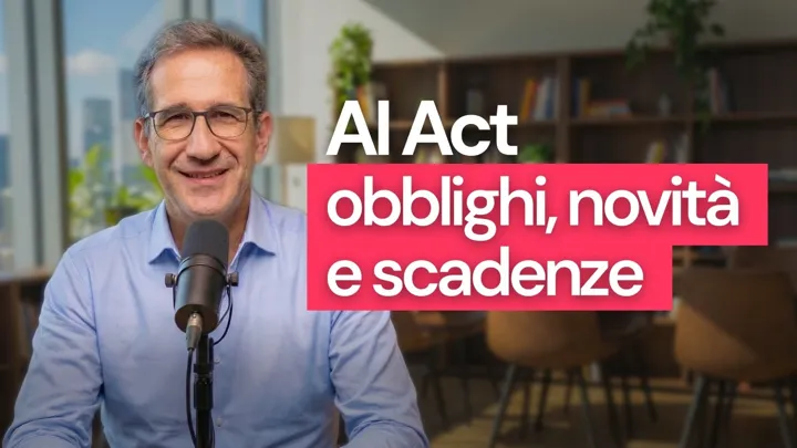 Frame from the Factorial Italia video on the EU AI Act