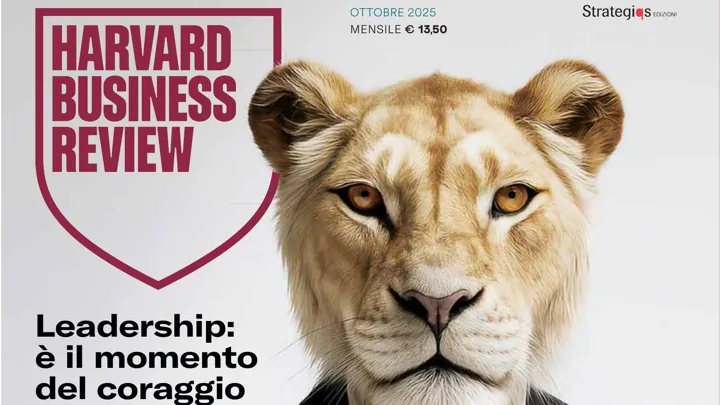 Cover of the October 2025 issue of Harvard Business Review Italia
