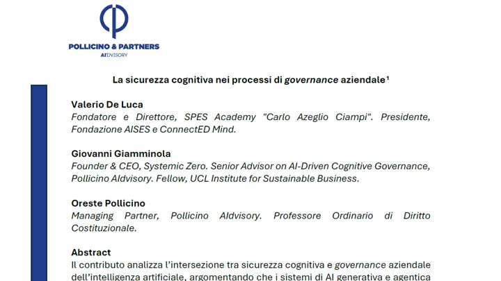 Header of the policy brief on cognitive security
